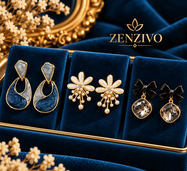 Elegant_Pearl,_Crystal_&_Blue_Enamel_Earrings_–_3_Pair_Combo