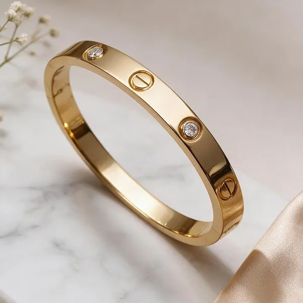 Gold_Tone_Screw_Motif_Bangle_for_Women