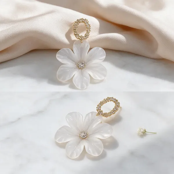 Gold_Tone_Floral_Drop_Earrings_for_Women