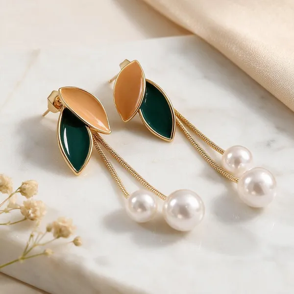 Gold-Tone_Leaf_Drop_Earrings_for_Women