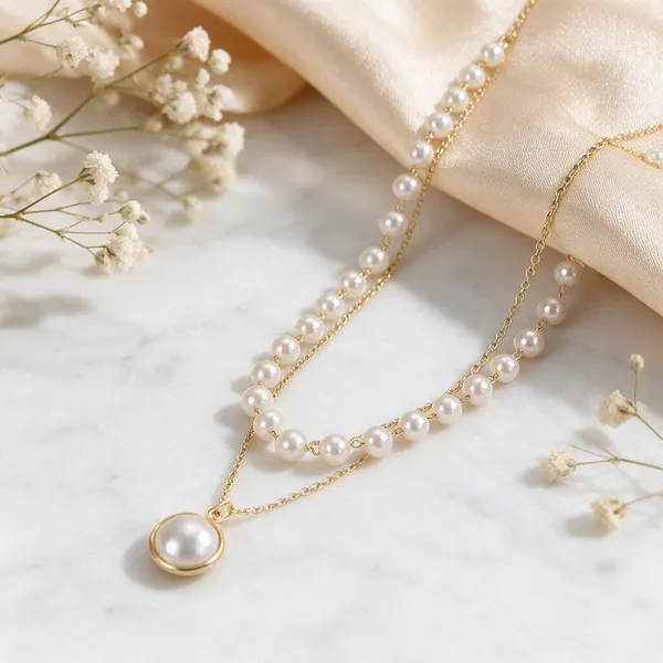 Gold_Tone_Pearl_Layered_Necklace_for_Women