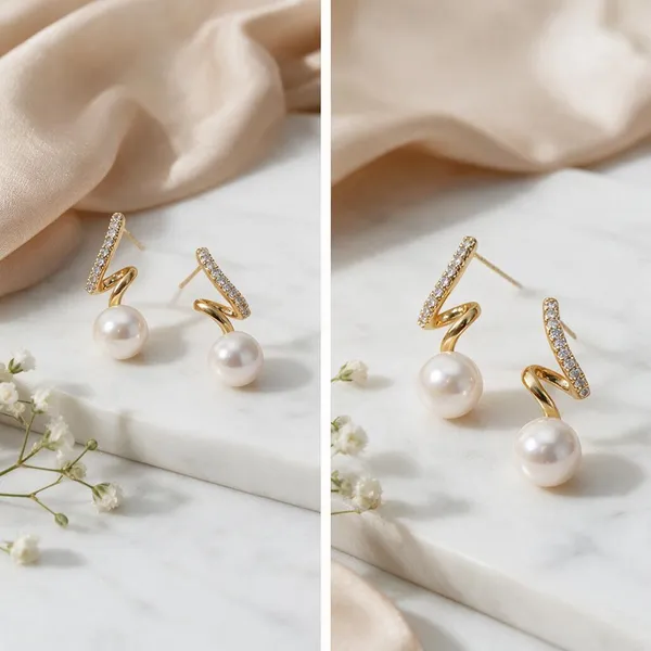 Gold_Tone_Pearl_Drop_Earrings_For_Women
