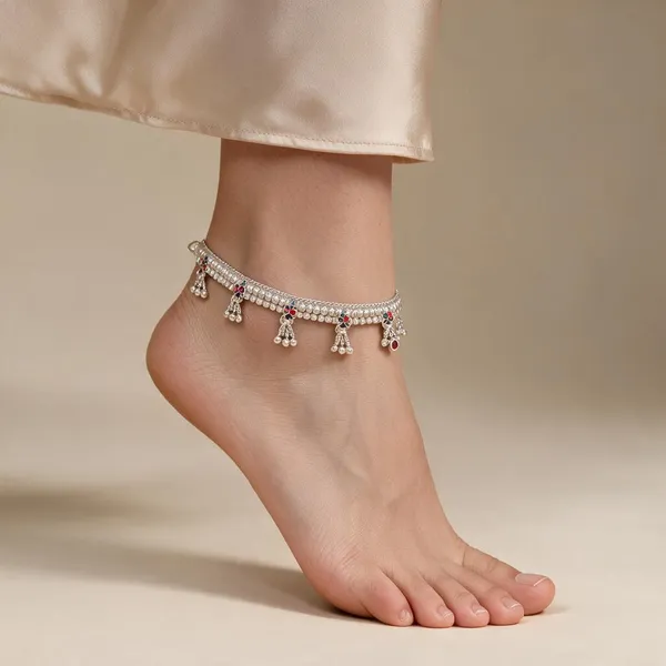 Silver_White_Metal_Payal_For_Women
