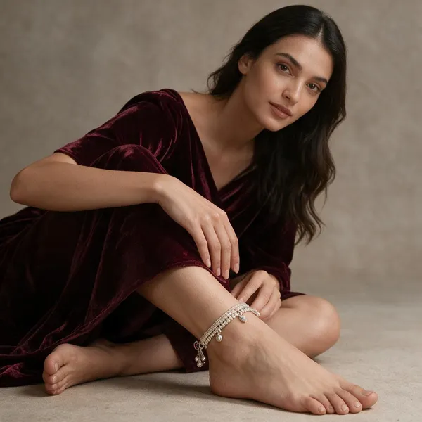 Silver_White_Metal_Payal_For_Women