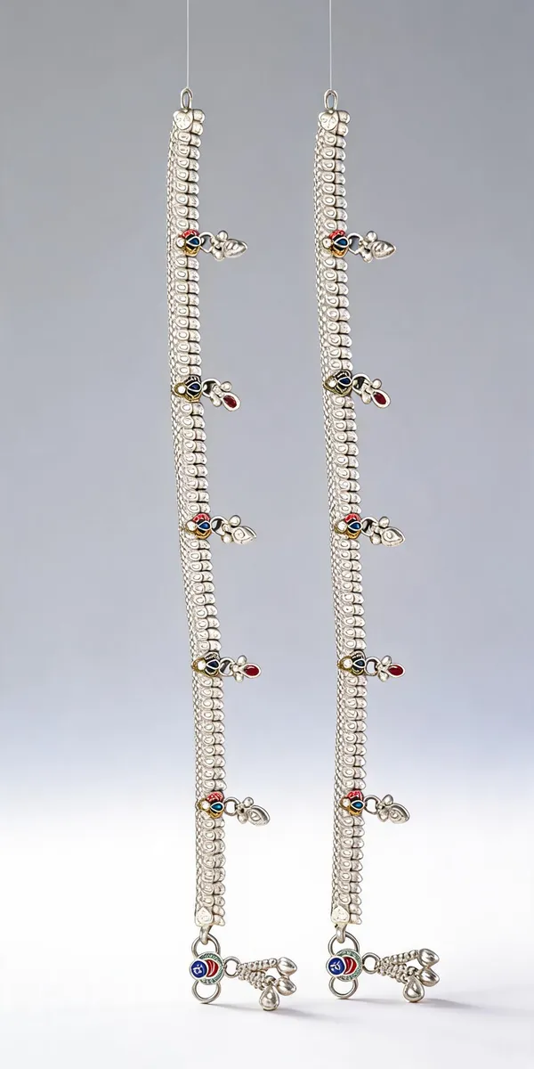 Silver_White_Metal_Classic_Payal_For_Women