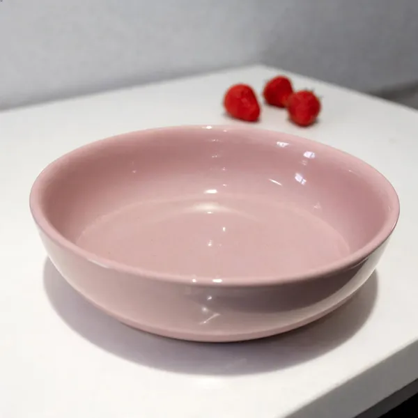 Soft_Pink_Stoneware_Bowl_For_Kitchen