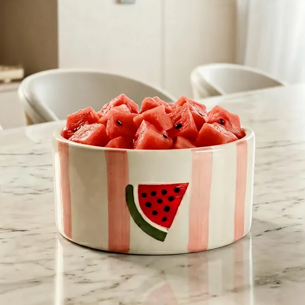 Pink_And_White_Stoneware_Serving_Bowl_For_Kitchen