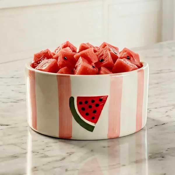 Pink_And_White_Stoneware_Serving_Bowl_For_Kitchen