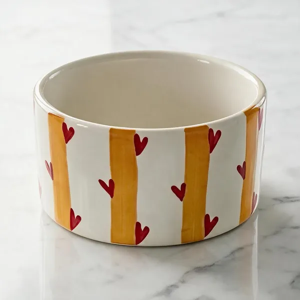 Mustard_Yellow_And_Red_Stoneware_Serving_Bowl_For_Kitchen