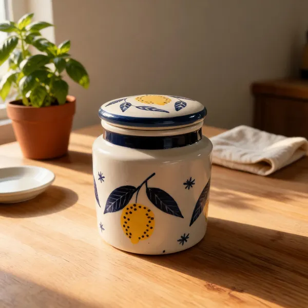 White_Stoneware_Storage_Jar_For_Kitchen