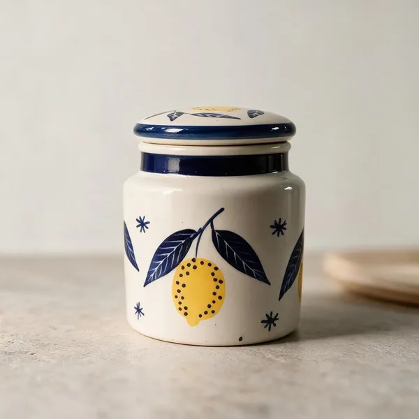 White_Stoneware_Storage_Jar_For_Kitchen