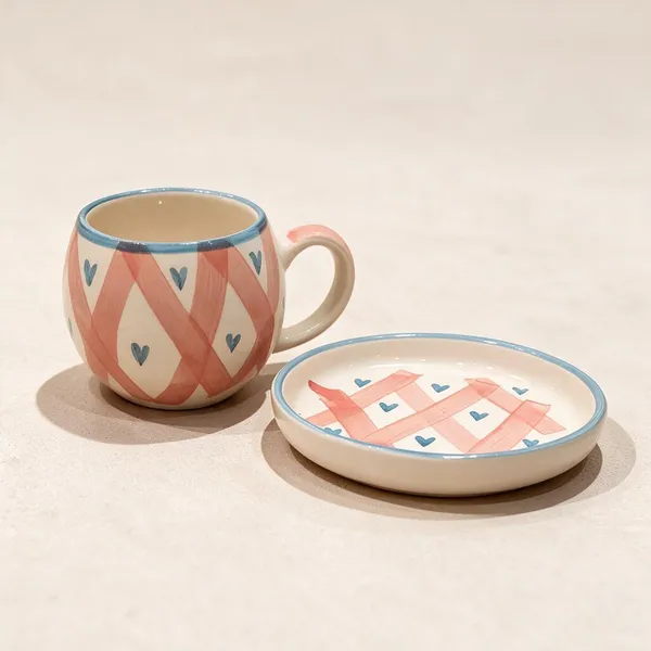 Peach_And_Blue_Stoneware_Cup_And_Saucer_Set_For_Kitchen