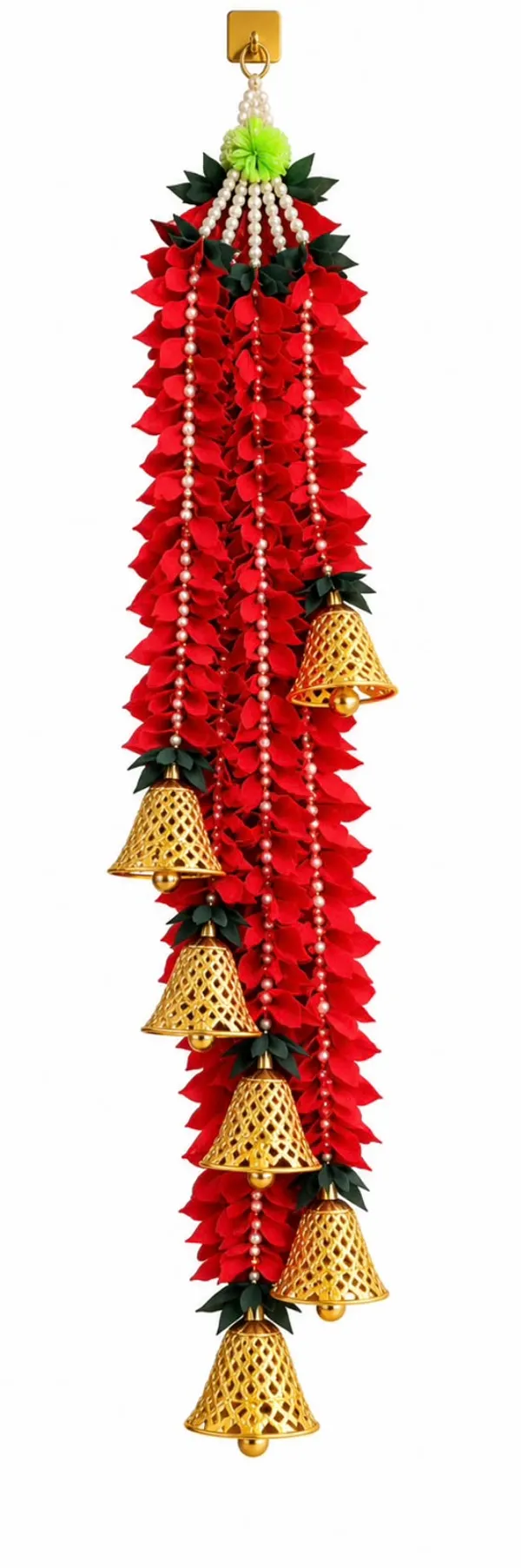 Luxury_Red_Floral_Bell_Door_Hanging_|_Artificial_Flower_Toran_with_Golden_Bells