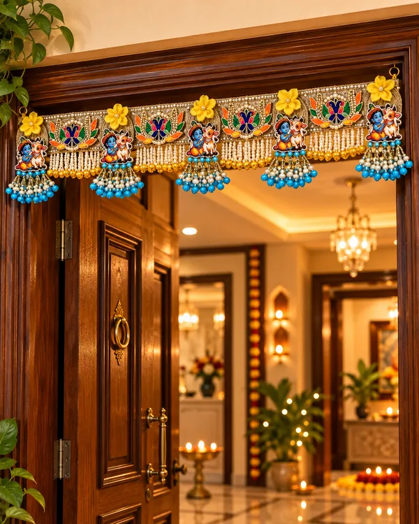 Bal_Gopal_Lotus_Premium_Diwali_Toran_–_Handcrafted_Door_Hanging