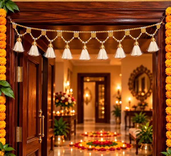 Elegant_White_Tassel_Toran_with_Golden_Pearl_Beads_|_Diwali_&_Festive_Door_Decoration