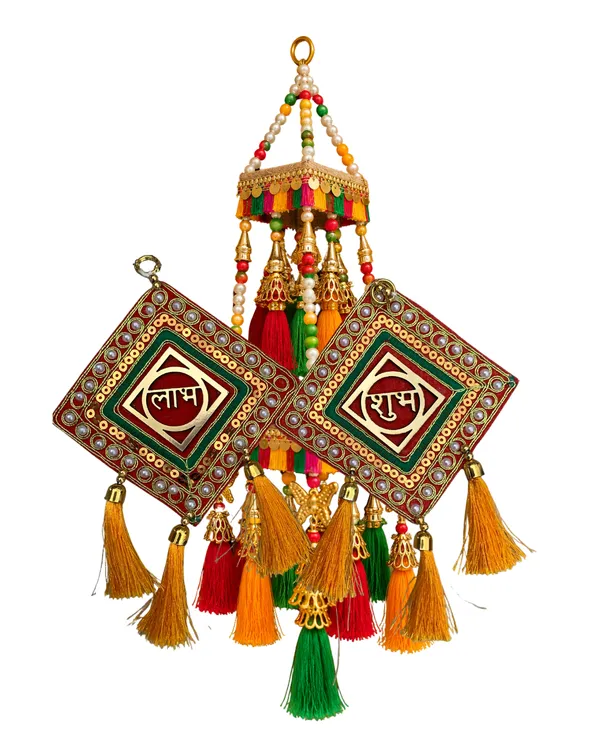 Premium_Diamond_Shubh_Labh_Wall_Hanging_with_Designer_Floral_Door_Toran_|_Festive_Entrance_Decor_Set