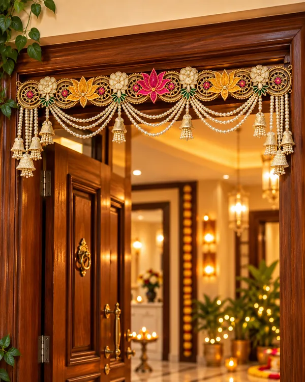 Mahalaxmi_Lotus_Pearl_Toran_–_Premium_Handcrafted_Door_Hanging