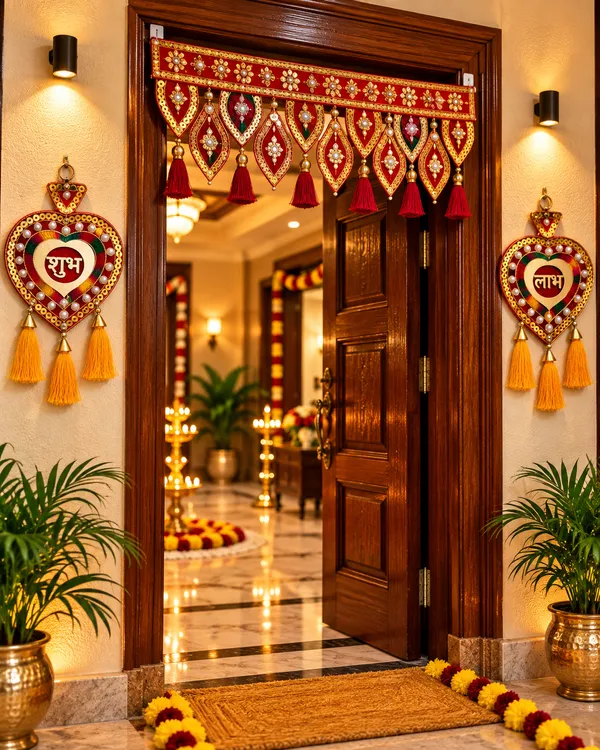 Premium_Shubh_Labh_Heart_Wall_Hanging_with_Designer_Door_Toran_|_Festive_Entrance_Decor_Set
