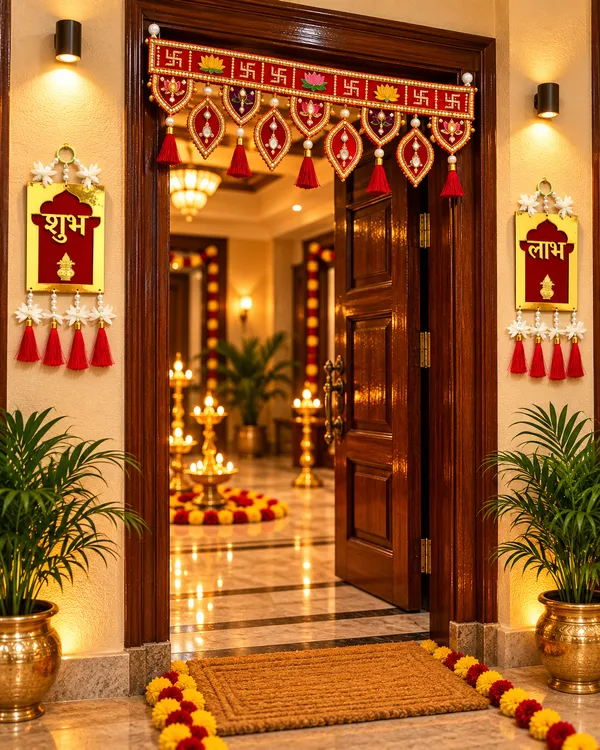 Premium_Shubh_Labh_Wall_Hanging_with_Lotus_Designer_Door_Toran_|_Festive_Entrance_Decor_Set