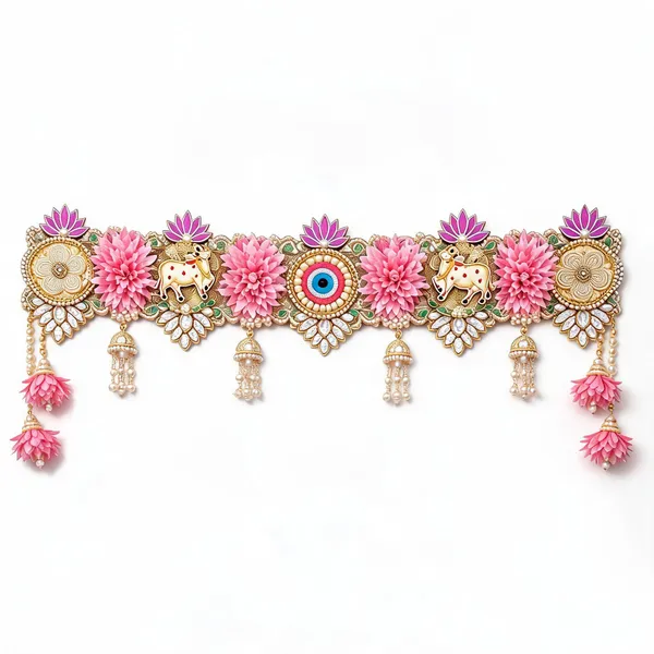Embroidery_Pearl_Festive_Kamadhenu_Lotus_Evil_Eye_Toran