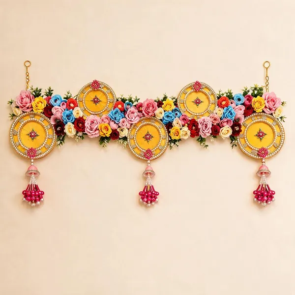 Artificial_Flowers_Pearl_Beads_Festive_Golden_Floral_Rose_Jhumka_Toran