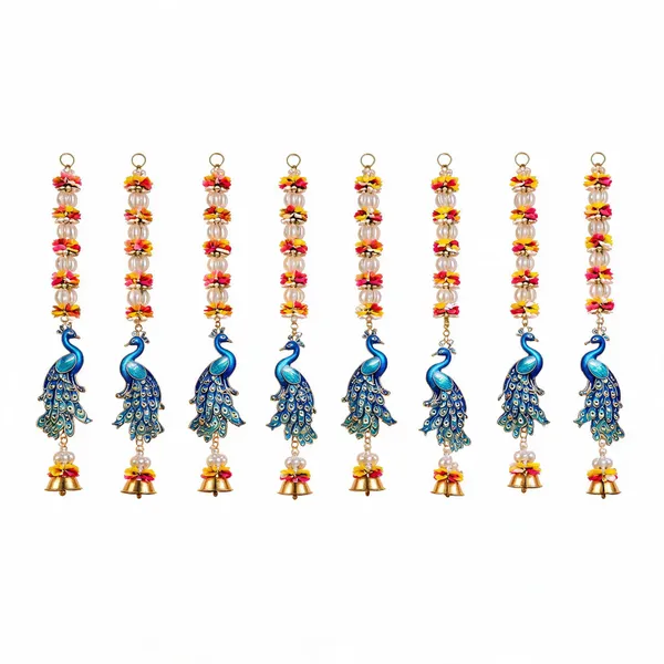 Artificial_Flowers_Beads_Pearls_Festive_Peacock_Floral_Bell_Door_Toran
