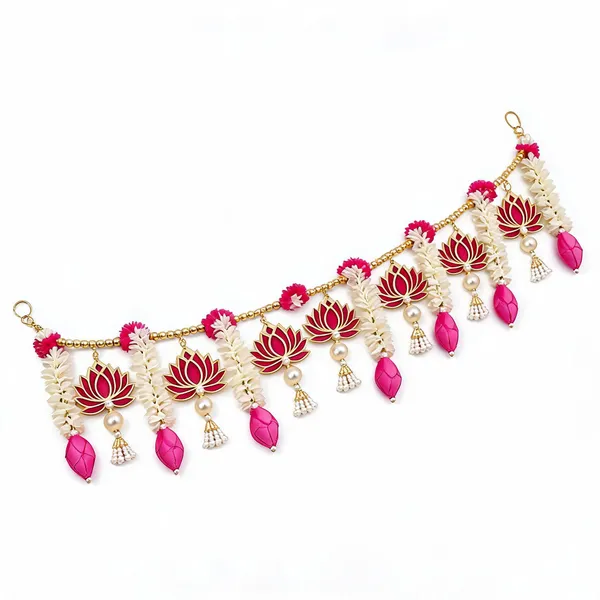 Artificial_Flowers_Pearl_Beads_Festive_Lotus_Pearl_Beaded_Door_Toran