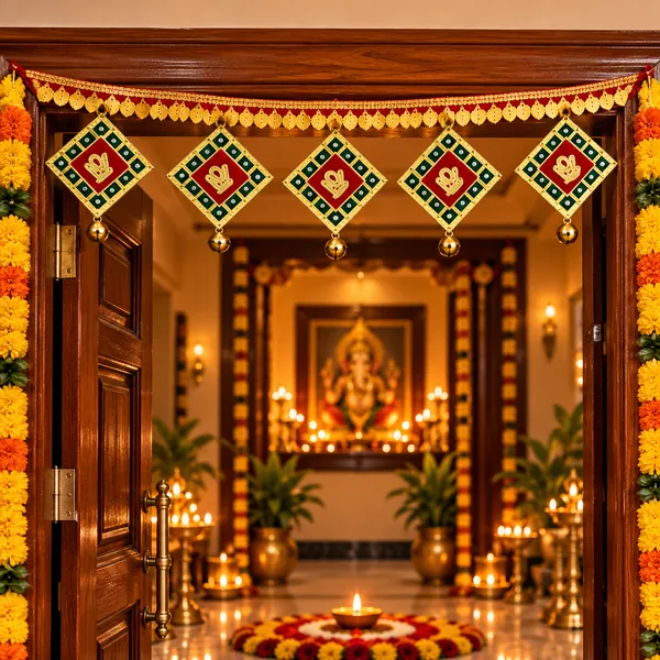 Traditional_Swastik_Diamond_Toran_with_Bells_|_Handmade_Diwali_Door_Hanging