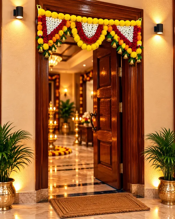 Traditional_Yellow,_Red_&_White_Flower_Toran_with_Bells_|_Diwali_Door_Decoration