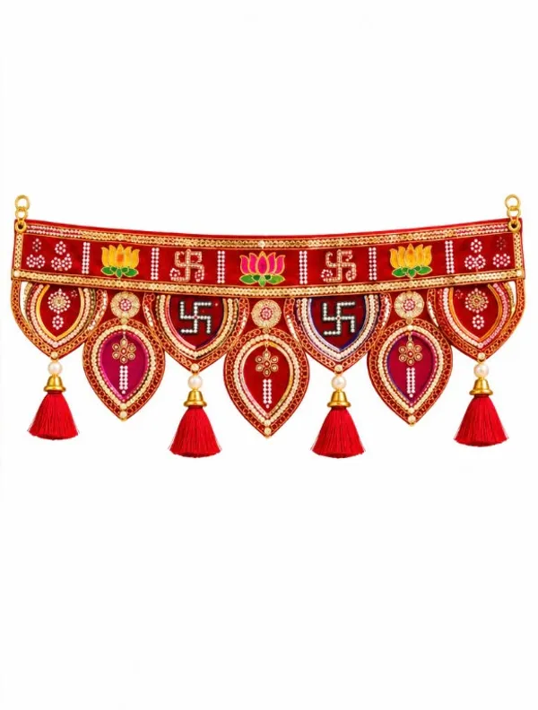 Handcrafted_Shubh_Labh_Designer_Door_Toran_with_Lotus,_Swastik_&_Tassels