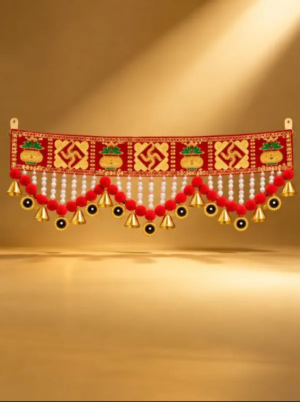 Shubh_Swastik_Kalash_Designer_Door_Toran_with_Bells_&_Pearl_Beads_|_Festive_Bandhanwar