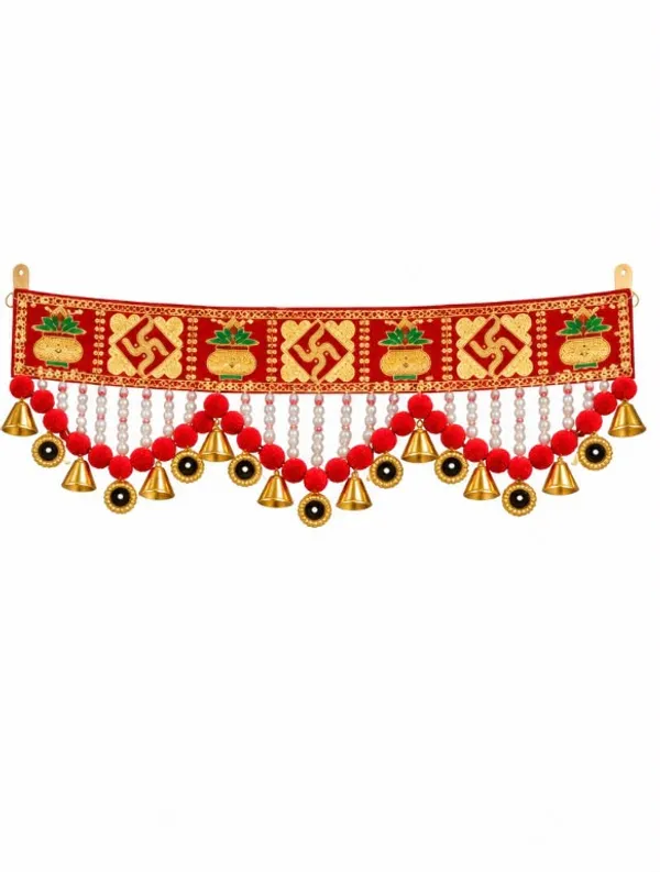 Shubh_Swastik_Kalash_Designer_Door_Toran_with_Bells_&_Pearl_Beads_|_Festive_Bandhanwar