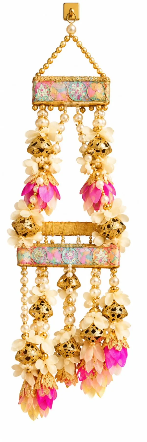 Handcrafted_Pearl_Lotus_Bell_Door_Hanging_|_Premium_Floral_Jhumar_Toran_for_Diwali