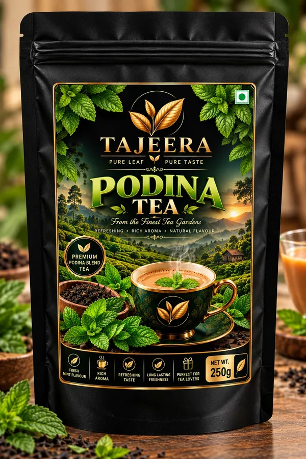 Tajeera_Podina_Mint_Black_Tea_250G