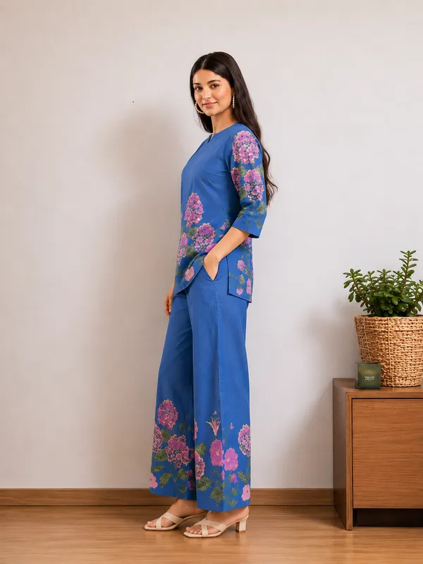 Women_Navy_Blue_Floral_Printed_Pure_Cotton_Co_Ord_Set_Navy_Blue