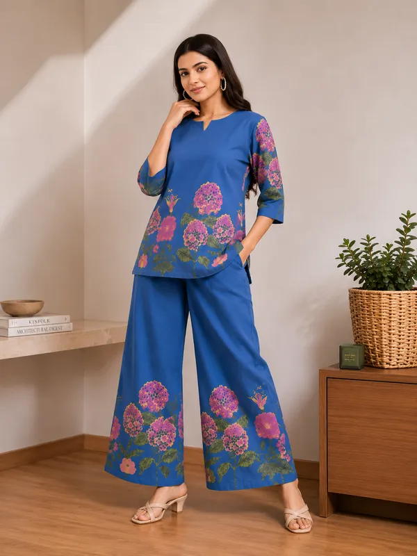 Women_Navy_Blue_Floral_Printed_Pure_Cotton_Co_Ord_Set_Navy_Blue