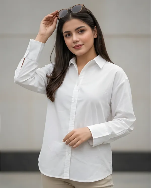 Women_Cotton_Oversized_Shirt_White