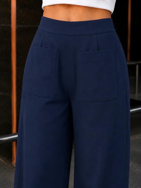 Women_Cotton_Afghani_Style_Barrel_Pants_Navy_Blue
