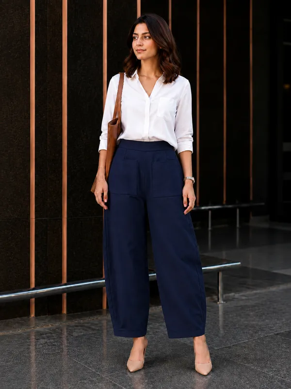 Women_Cotton_Afghani_Style_Barrel_Pants_Navy_Blue