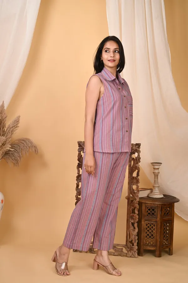 Womens_Multicolor_Striped_Sleeveless_Co_Ord_Set_Cotton_Multi_Color