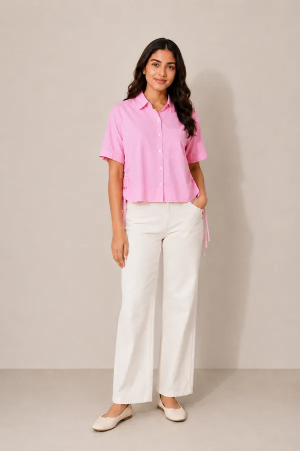 Womens_Pink_Striped_Crop_Shirt_In_Cotton__Fabric_Pink