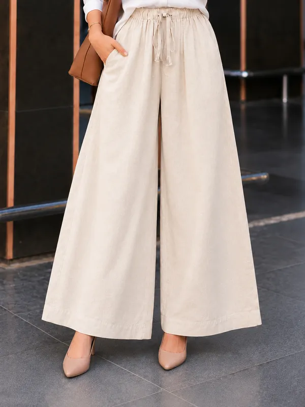 Casual_Straight_Wide_Leg_Pant_Beige