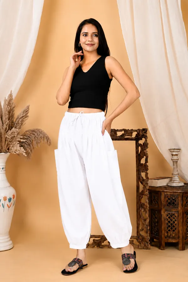 Premium_Pure_Cotton_Bubble_Fit_Women_Pants_White