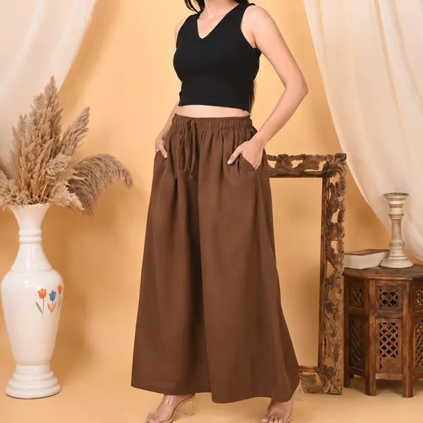Casual_Straight_Wide_Leg_Pant_Brown