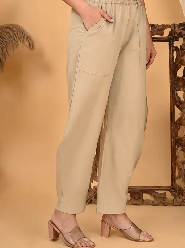 Premium_Women_Cotton_Solid_Balloon_Fit_Pants_Beige