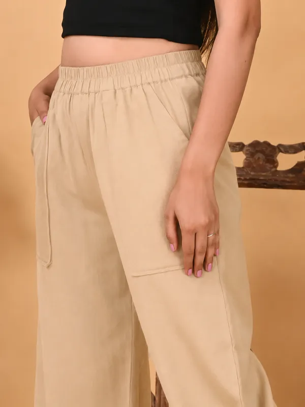 Premium_Women_Cotton_Solid_Balloon_Fit_Pants_Beige