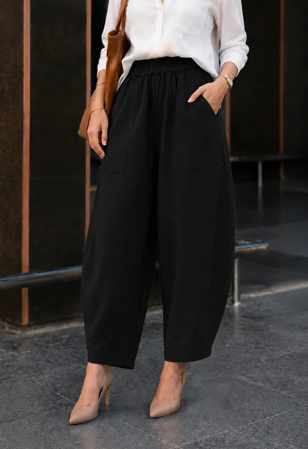 Women_Cotton_Balloon_Fit_Pants_Black