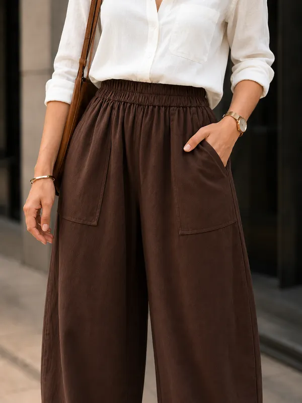 Women_Cotton_Balloon_Fit_Pants_Brown