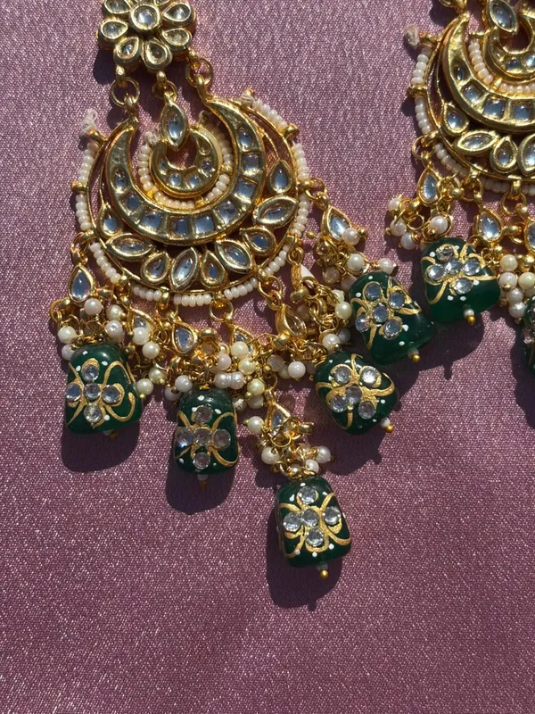 Handcrafted_White_Meenakari_And_Kundan_Chandbali_Earrings