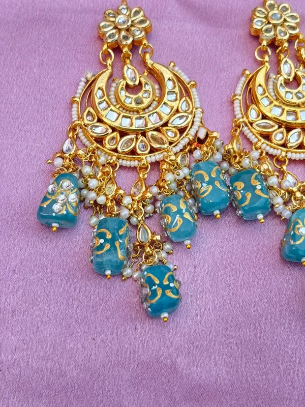 Handcrafted_White_Meenakari_And_Kundan_Chandbali_Earrings